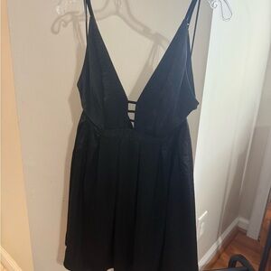 Free People Black Strappy Dress NWT